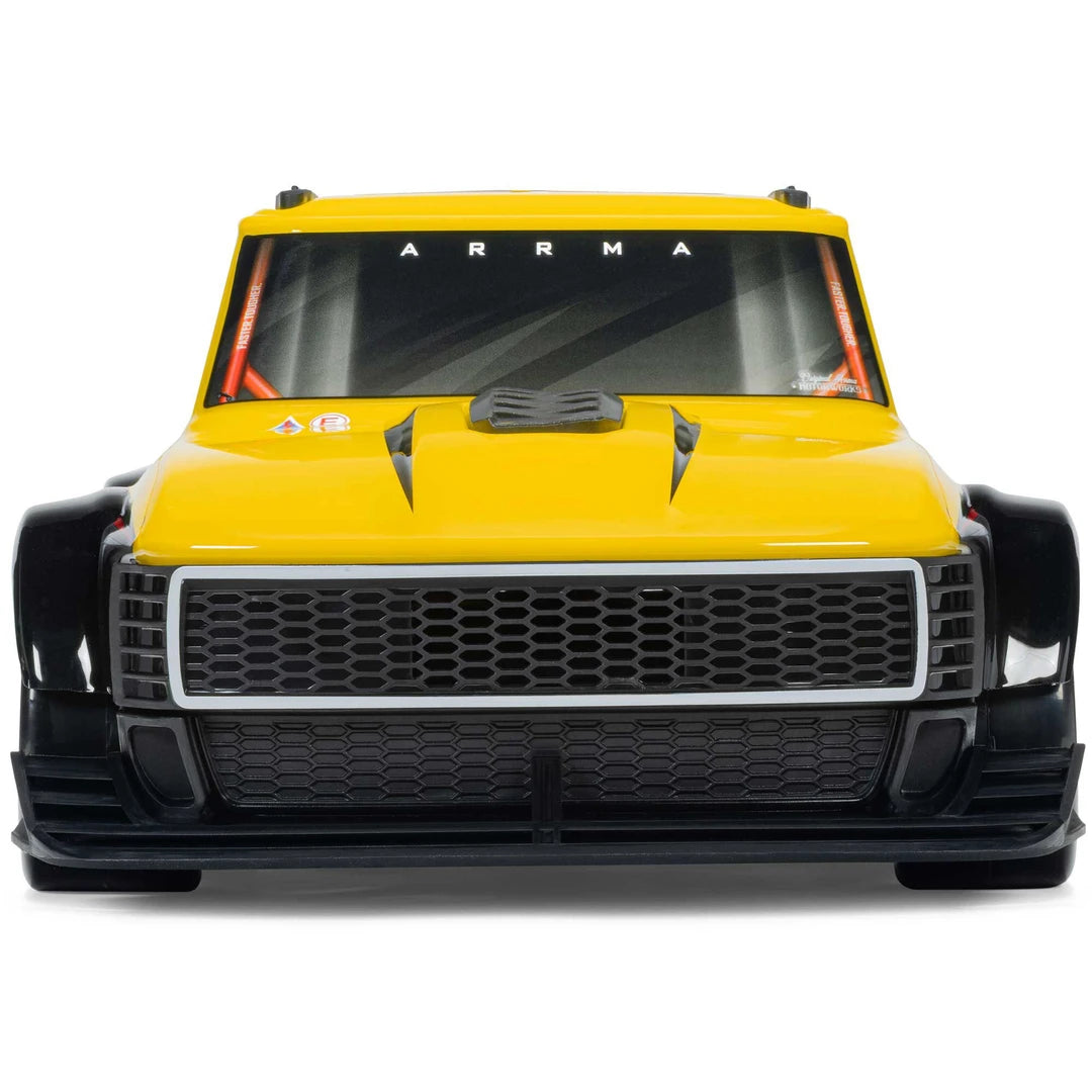 Arrma Infraction Grom 3S BLX 4X4 1/12 All-Road Truck, RTR, Yellow