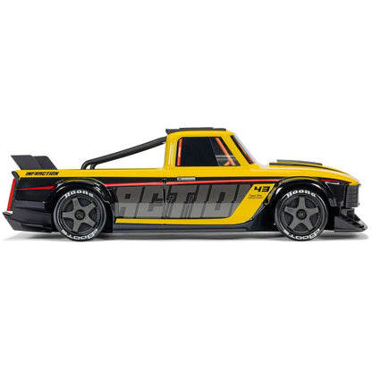Arrma Infraction Grom 3S BLX 4X4 1/12 All-Road Truck, RTR, Yellow