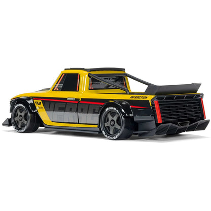 Arrma Infraction Grom 3S BLX 4X4 1/12 All-Road Truck, RTR, Yellow