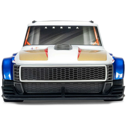 Arrma Infraction Grom 3S BLX 4X4 1/12 All-Road Truck, RTR Basic, Blue