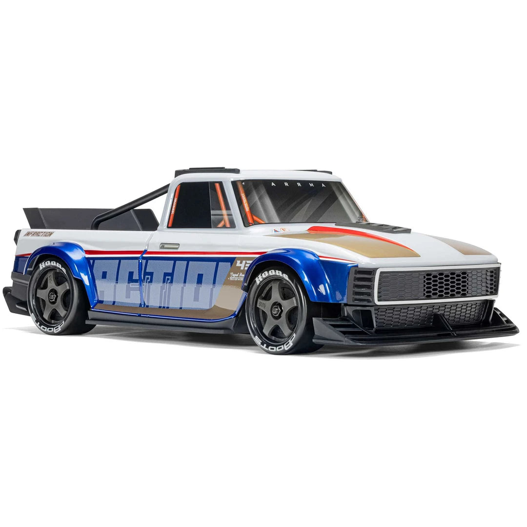 Arrma Infraction Grom 3S BLX 4X4 1/12 All-Road Truck, RTR Basic, Blue