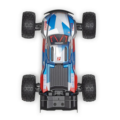 Arrma Mini Kraton 3S BLX 4X4 1/16 Speed Monster Truck, RTR, Red/Blue, ARA2508ST1
