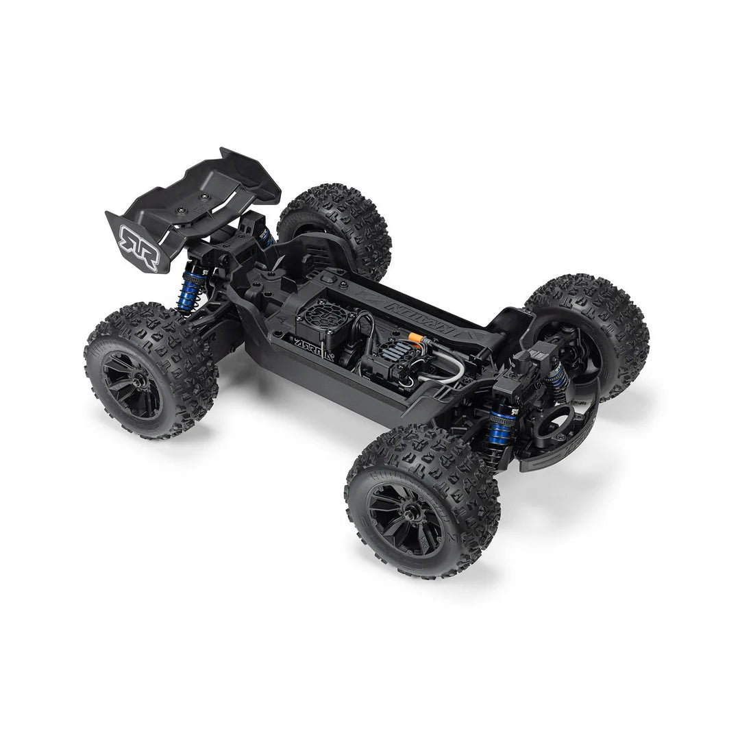 Arrma Mini Kraton 3S BLX 4X4 1/16 Speed Monster Truck, RTR, Red/Blue, ARA2508ST1