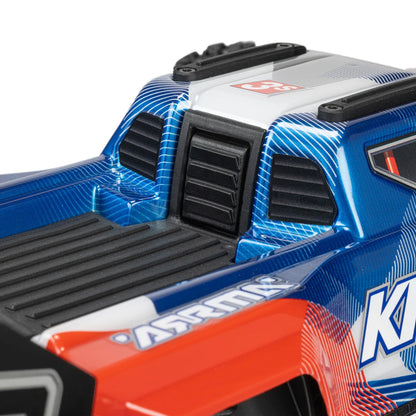 Arrma Mini Kraton 3S BLX 4X4 1/16 Speed Monster Truck, RTR, Red/Blue, ARA2508ST1