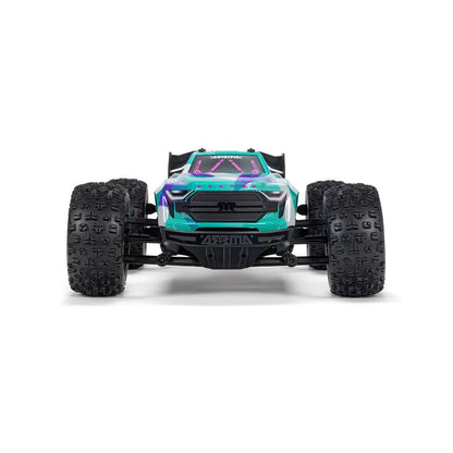 Arrma Mini Kraton 3S BLX 4X4 1/16 Speed Monster Truck, RTR, Teal/Pink, ARA2508ST2