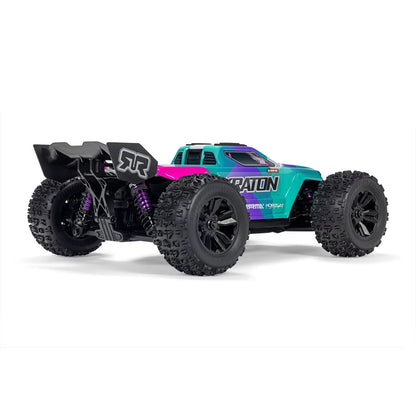 Arrma Mini Kraton 3S BLX 4X4 1/16 Speed Monster Truck, RTR, Teal/Pink, ARA2508ST2