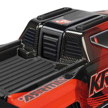 Arrma Mini Kraton 3S BLX 4X4 1/16 Speed Monster Truck, RTR Basic, Red/Black, ARA2508T1