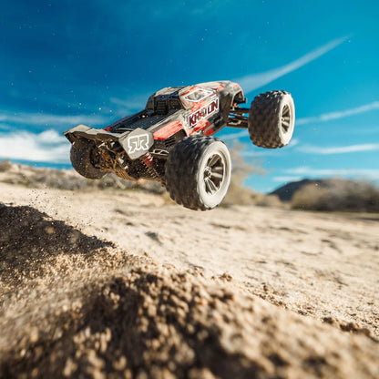 Arrma Mini Kraton 3S BLX 4X4 1/16 Speed Monster Truck, RTR Basic, Red/Black, ARA2508T1