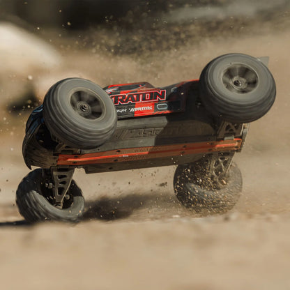 Arrma Mini Kraton 3S BLX 4X4 1/16 Speed Monster Truck, RTR Basic, Red/Black, ARA2508T1