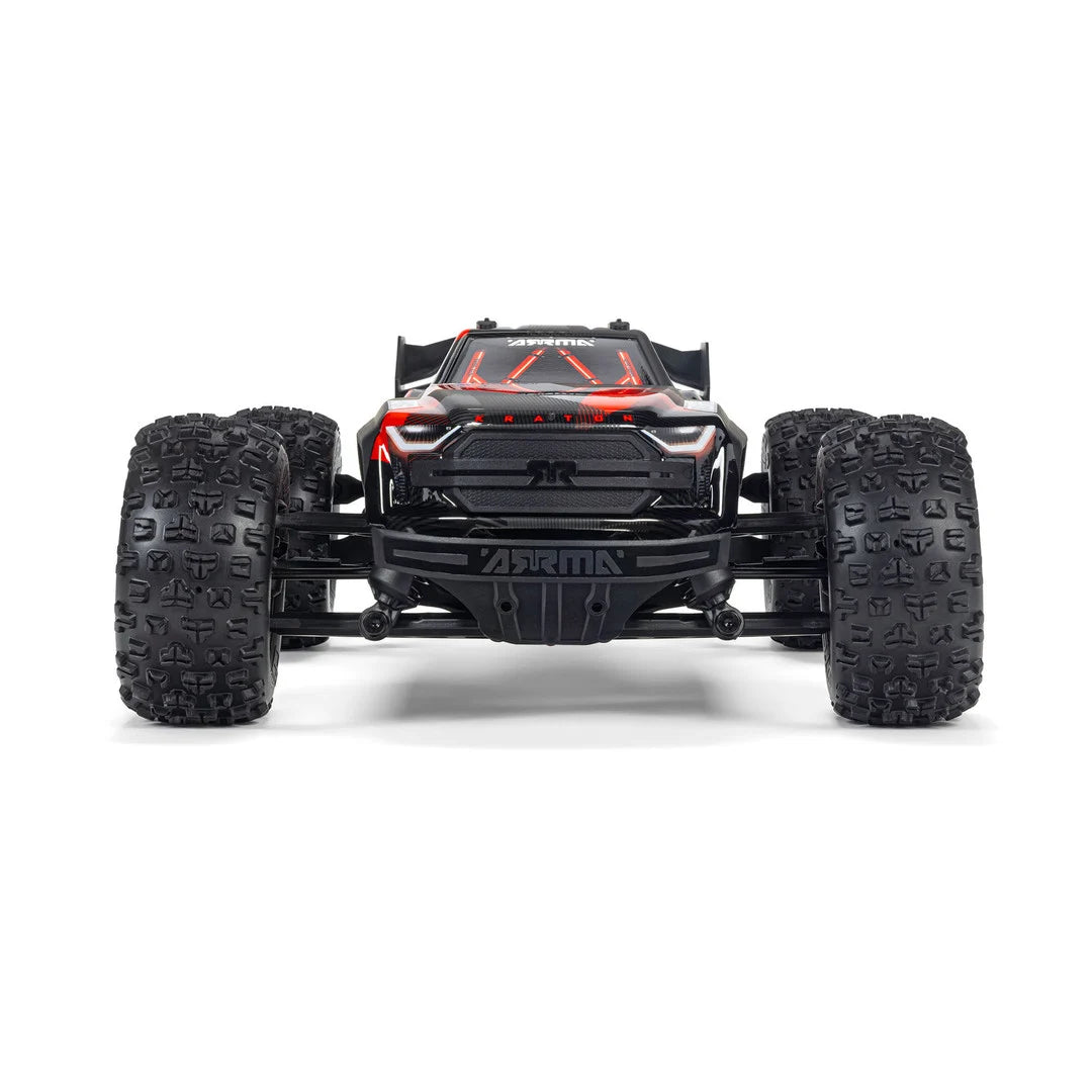Arrma Mini Kraton 3S BLX 4X4 1/16 Speed Monster Truck, RTR Basic, Red/Black, ARA2508T1