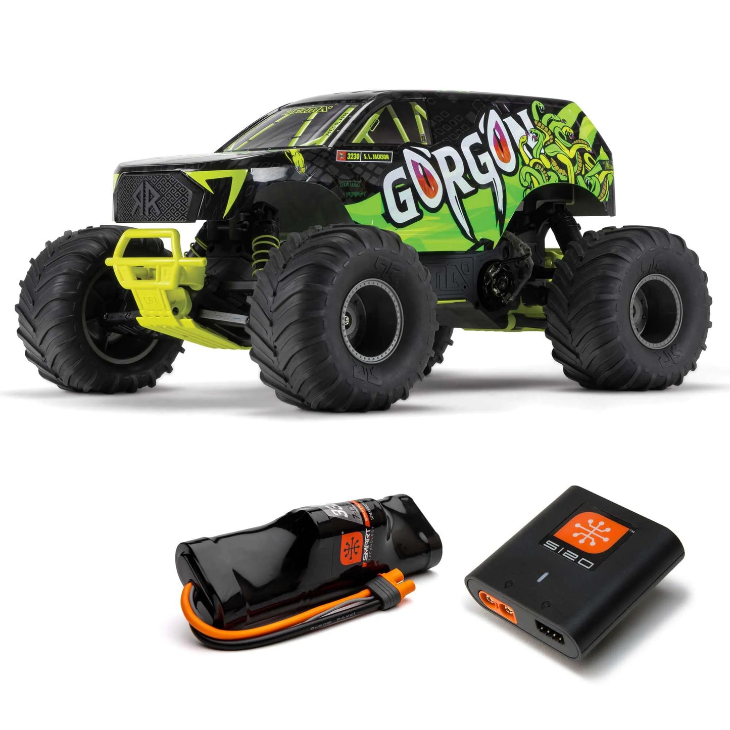 Arrma Gorgon 2wd Monster Truck RTR, ARA3230ST1, Yellow