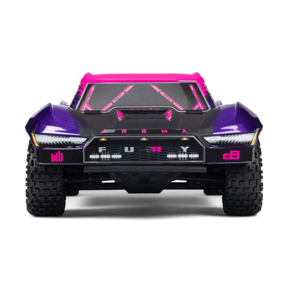 Arrma Fury 1/10 2wd 223S BLX Short Course Truck, RTR, Purple, ARA3521T3