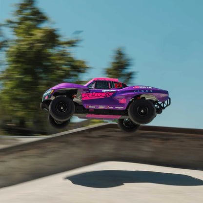 Arrma Fury 1/10 2wd 223S BLX Short Course Truck, RTR, Purple, ARA3521T3