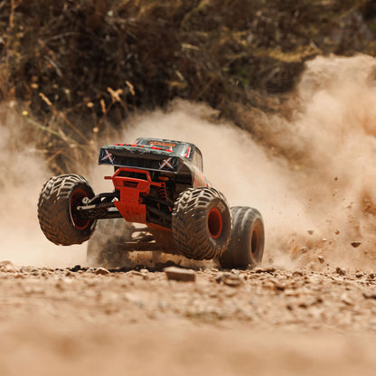 Arrma Quake 223S BLX DSC 1/10 2WD Monster Truck, RTR, Red, ARA3537T1