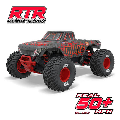 Arrma Quake 223S BLX DSC 1/10 2WD Monster Truck, RTR, Red, ARA3537T1