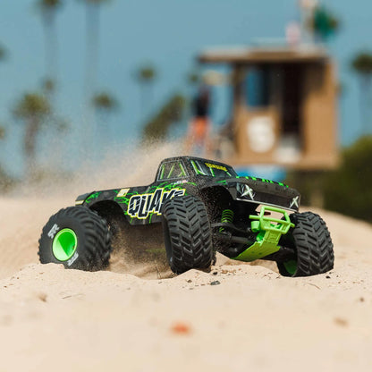 Arrma Quake 223S BLX DSC 1/10 2WD Monster Truck, RTR, Green, ARA3537T2