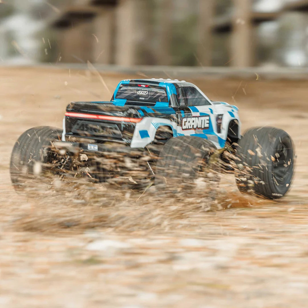 Arrma Granite MEGA 665 1/10 4X4 Brushed Monster Truck RTR, Blue