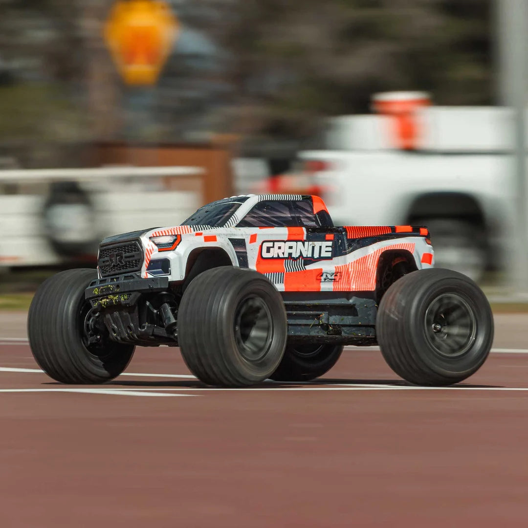 Arrma Granite MEGA 665 1/10 4X4 Brushed Monster Truck RTR, Orange