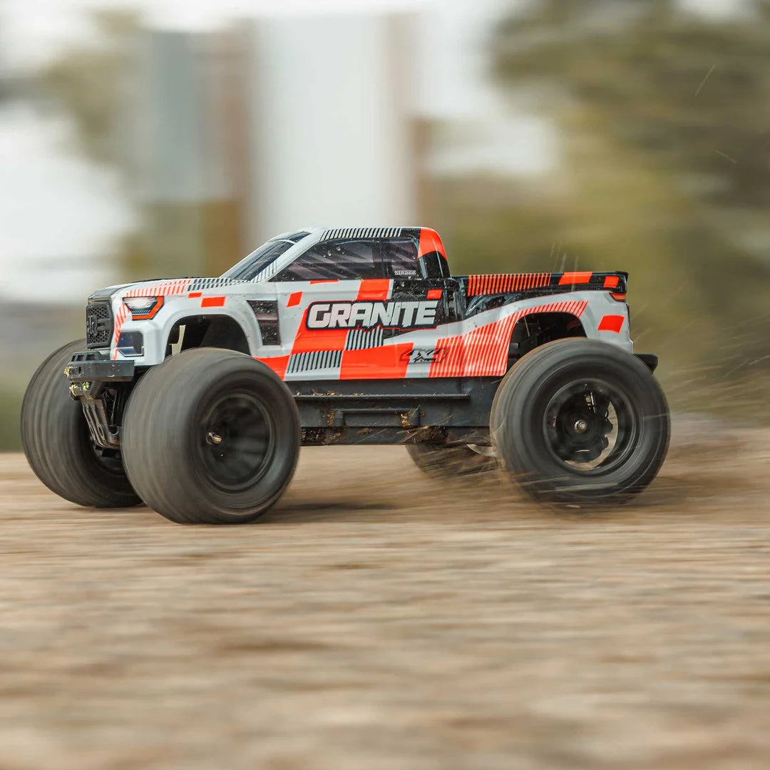 Arrma Granite MEGA 665 1/10 4X4 Brushed Monster Truck RTR, Orange