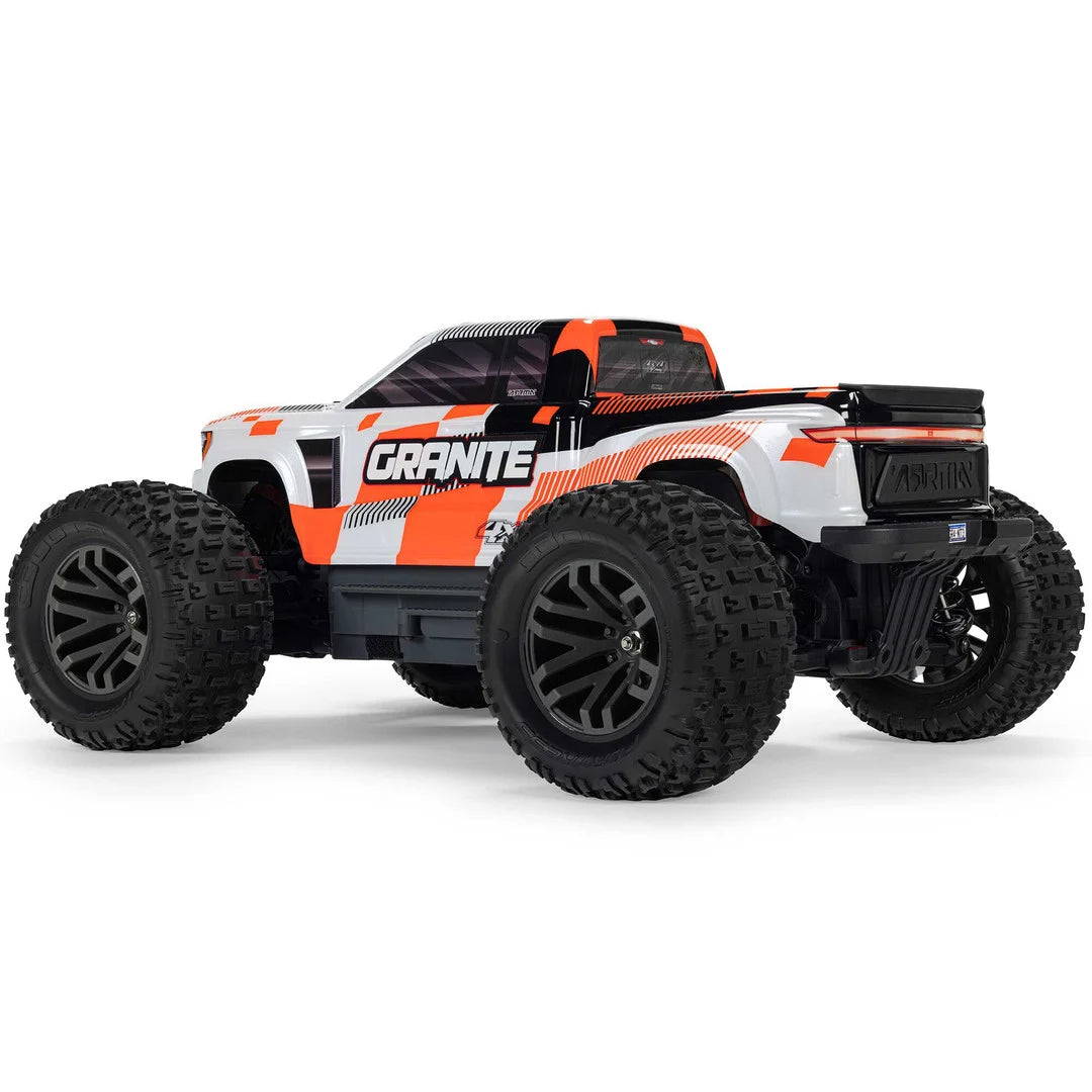 Arrma Granite MEGA 665 1/10 4X4 Brushed Monster Truck RTR, Orange