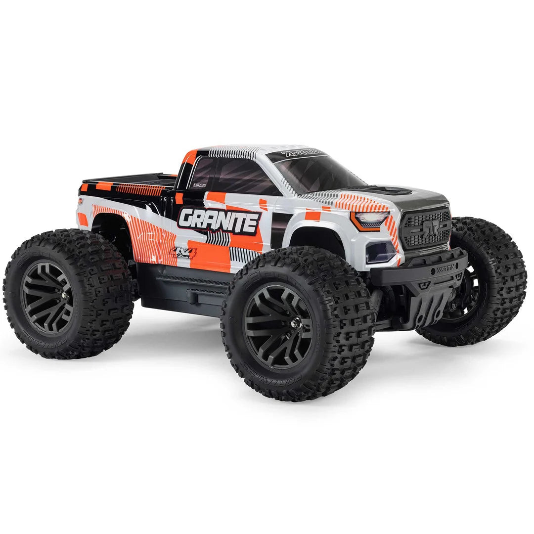 Arrma Granite MEGA 665 1/10 4X4 Brushed Monster Truck RTR, Orange