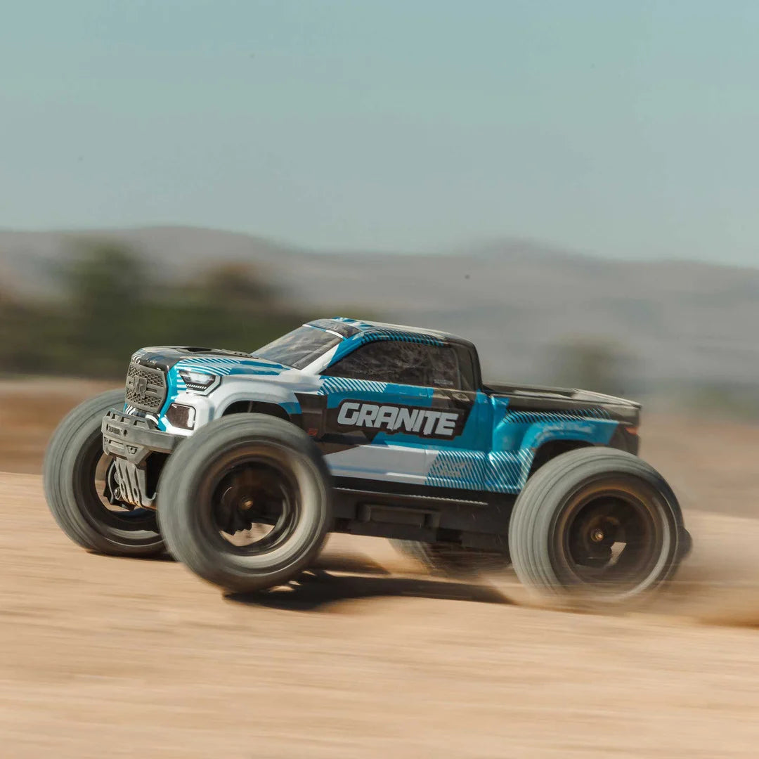 Arrma Granite V4 4X4 223S BLX 1/10 RC Monster Truck, RTR, Blue, ARA4302V4T1