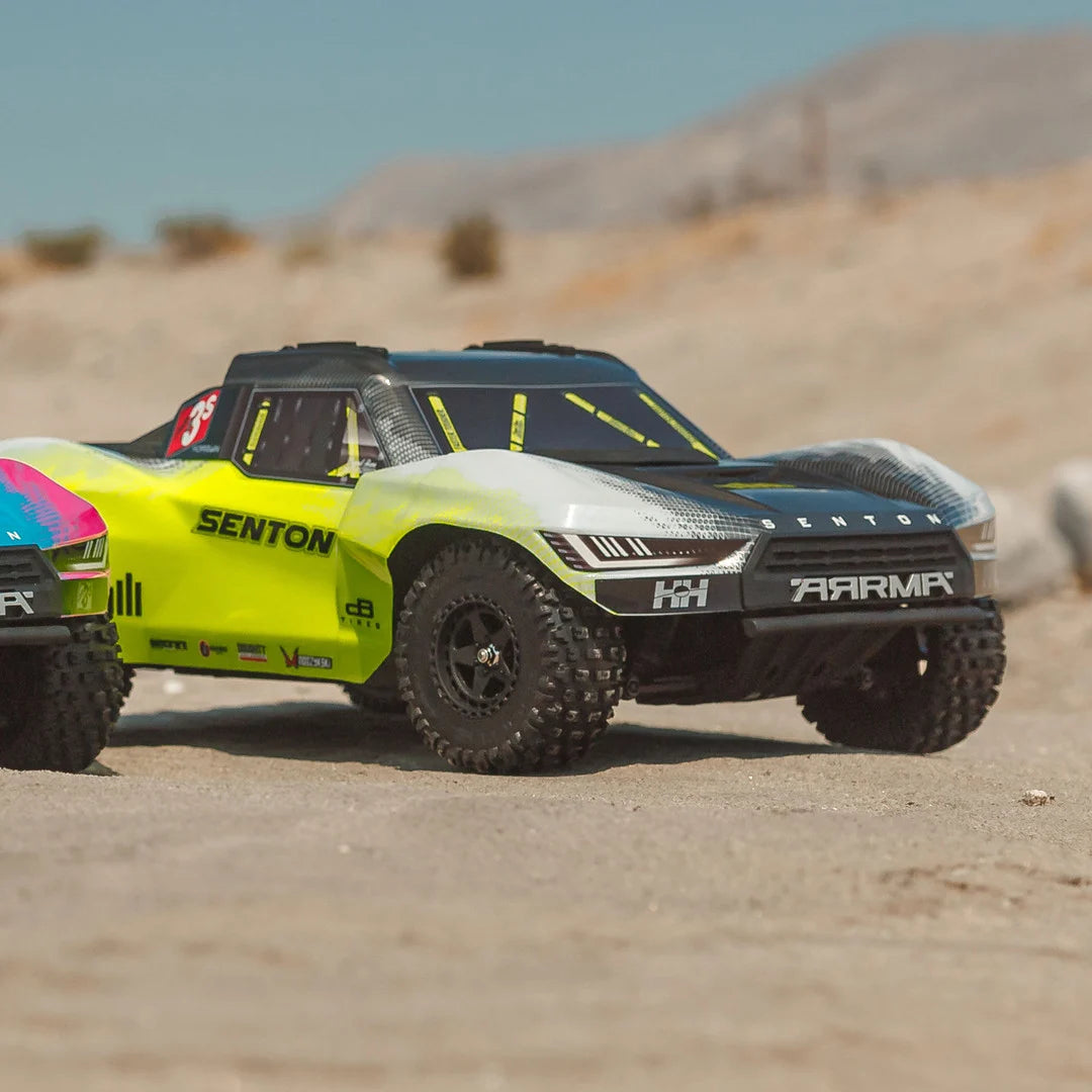 Arrma Senton V4 4X4 223S BLX 1/10 RC Short Course Truck, RTR, Yellow, ARA4303V4T1