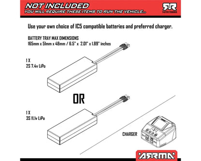 Arrma Vorteks V4 4X4 223S BLX 1/10 RC Stadium Truck, RTR, Teal, ARA4305V4T2