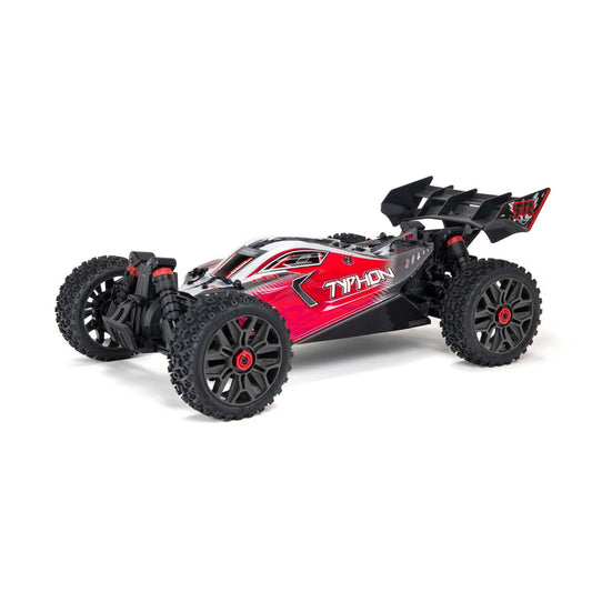 ARRMA 1/8 TYPHON 4X4 3S BLX BRUSHLESS RC BUGGY RTR, RED ARA4306V3B