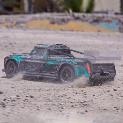 Arrma Infraction All-Road Truck 4x4 3S BLX 1/8 RTR, Black/Teal, ARA4315V3T2