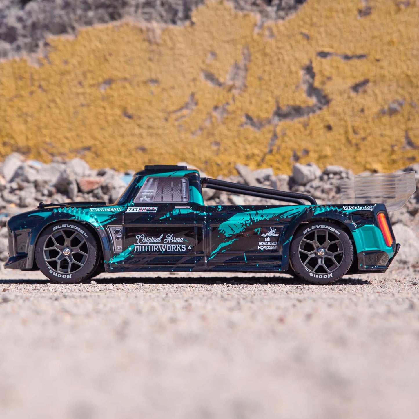 Arrma Infraction All-Road Truck 4x4 3S BLX 1/8 RTR, Black/Teal, ARA4315V3T2