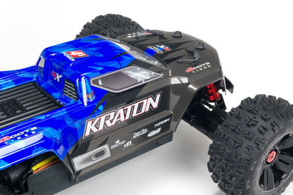 Arrma Kraton 4X4 BLX 4S Speed Monster Truck RTR, Black/Blue, ARA4408V2T2