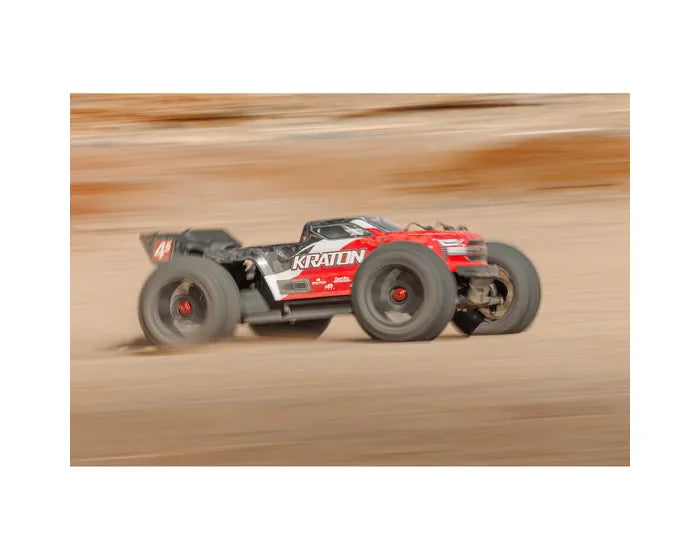 Arrma Kraton 4X4 BLX 4S Speed Monster Truck RTR, Red, ARA4408V2T3