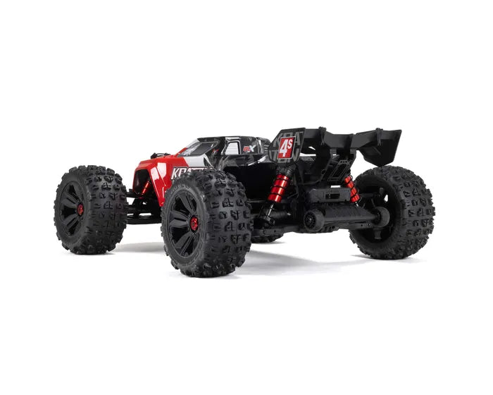 Arrma Kraton 4X4 BLX 4S Speed Monster Truck RTR, Red, ARA4408V2T3