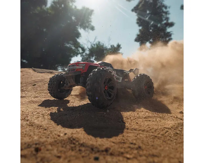 Arrma Kraton 4X4 BLX 4S Speed Monster Truck RTR, Red, ARA4408V2T3