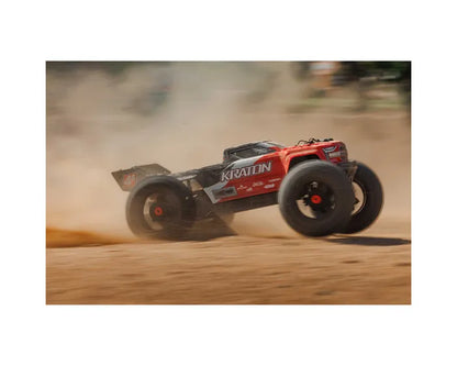 Arrma Kraton 4X4 BLX 4S Speed Monster Truck RTR, Red, ARA4408V2T3