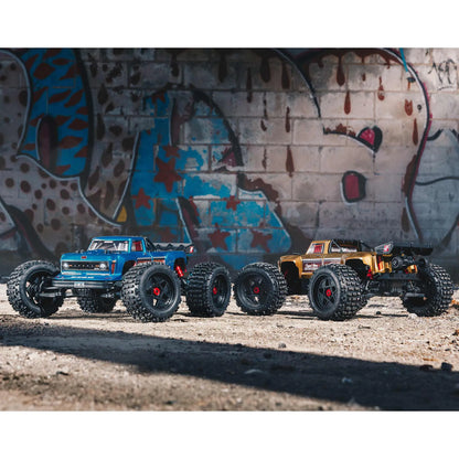 Arrma Outcast 4X4 BLX 4S Stunt Truck RTR, Blue, ARA4410V2T2