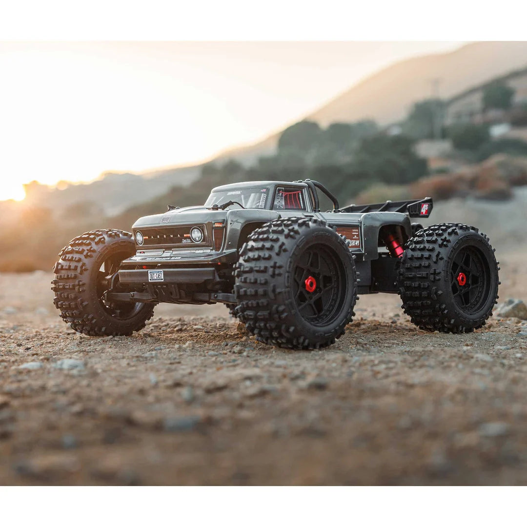 Arrma Outcast 4X4 BLX 4S Stunt Truck RTR, Gun Metal, ARA4410V2T3
