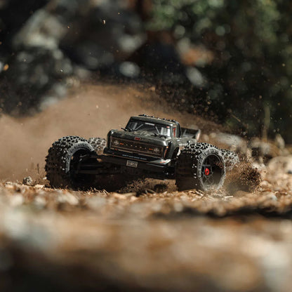 Arrma Outcast 4X4 BLX 4S Stunt Truck RTR, Gun Metal, ARA4410V2T3