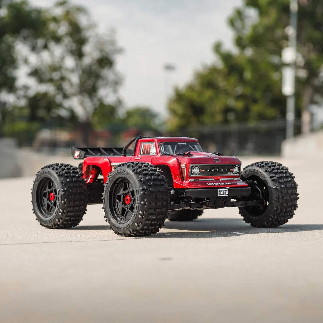 Arrma Outcast 4X4 BLX 4S Stunt Truck RTR, Red, ARA4410V2T4