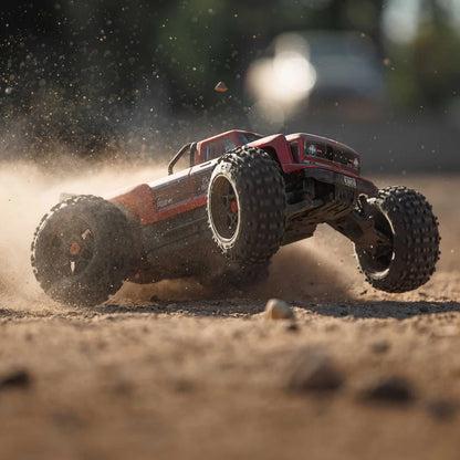 Arrma Outcast 4X4 BLX 4S Stunt Truck RTR, Red, ARA4410V2T4
