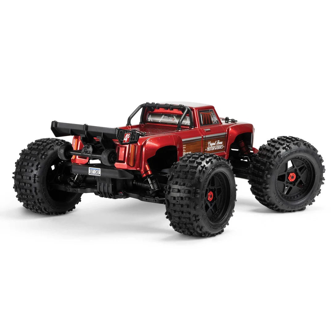 Arrma Outcast 4X4 BLX 4S Stunt Truck RTR, Red, ARA4410V2T4