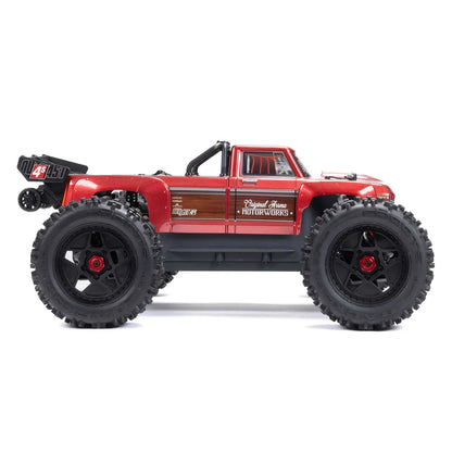 Arrma Outcast 4X4 BLX 4S Stunt Truck RTR, Red, ARA4410V2T4
