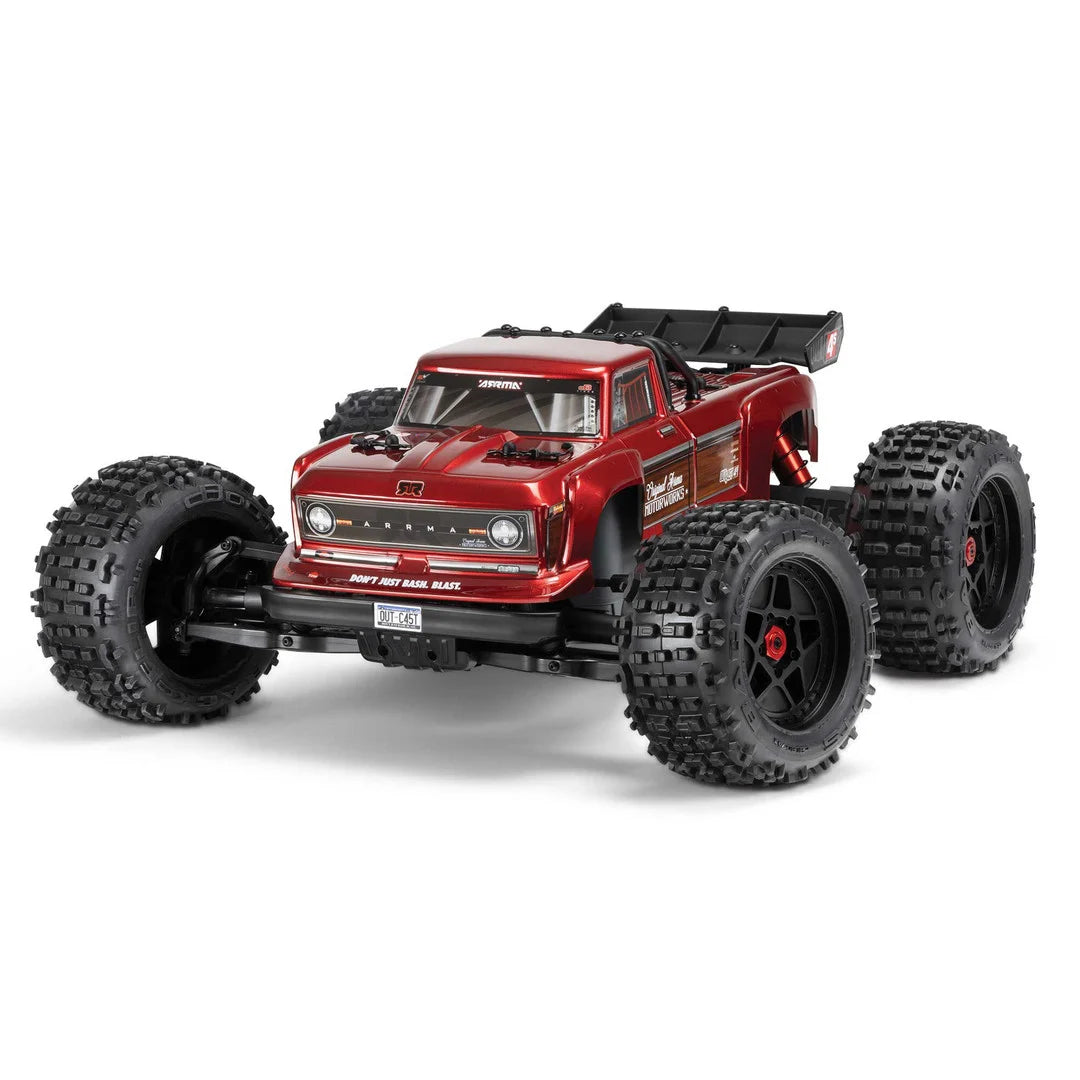 Arrma Outcast 4X4 BLX 4S Stunt Truck RTR, Red, ARA4410V2T4