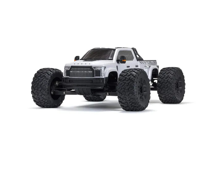 Arrma Big Rock 6S 4WD BLX 1/7 Monster Truck RTR, White, ARA7612T3