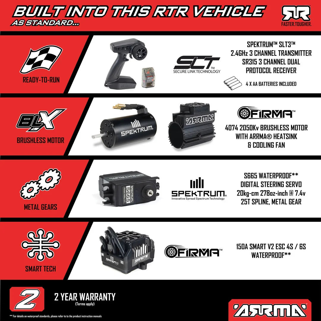 Arrma Talion eXtreme Bash (EXB) 4X4 6S BLX 1/7 Speed Truck RTR