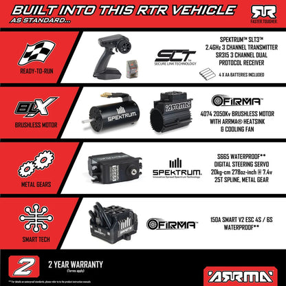 Arrma Talion eXtreme Bash (EXB) 4X4 6S BLX 1/7 Speed Truck RTR