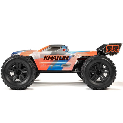 Arrma Kraton 6S BLX 4X4 1/8 Speed Monster Truck, RTR, Orange/Blue ARA8608V6T1