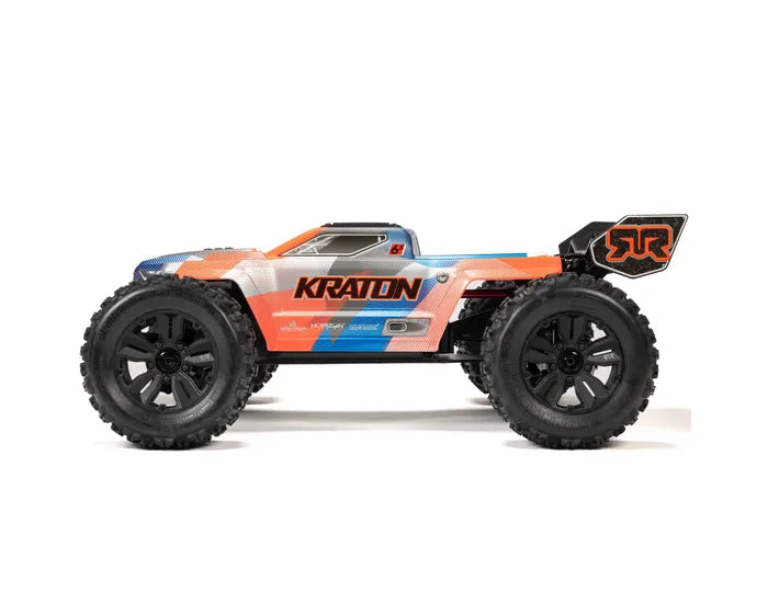 Arrma Kraton 6S BLX 4X4 1/8 Speed Monster Truck, RTR, Orange/Blue, ARA8608V6T1