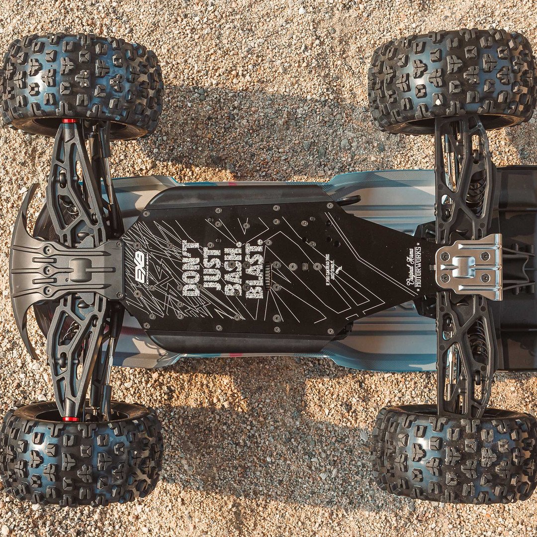 Arrma Kraton 6S BLX 4X4 1/8 Speed Monster Truck, RTR, Orange/Blue ARA8608V6T1